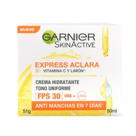 Crema Aclarante Fps 30 y Vitamina C Express Aclara Garnier