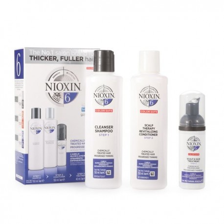 Nioxin Sistema 6 Kit de 3 pasos Anticaída