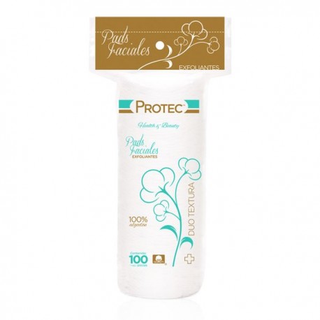 Almohadillas algodon exfoliantes redondos Protec c/100