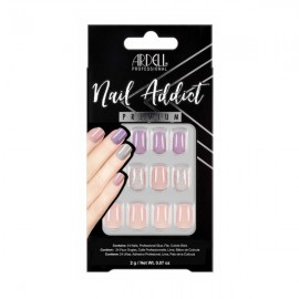 Uñas Postizas Pastel Pink & Purple